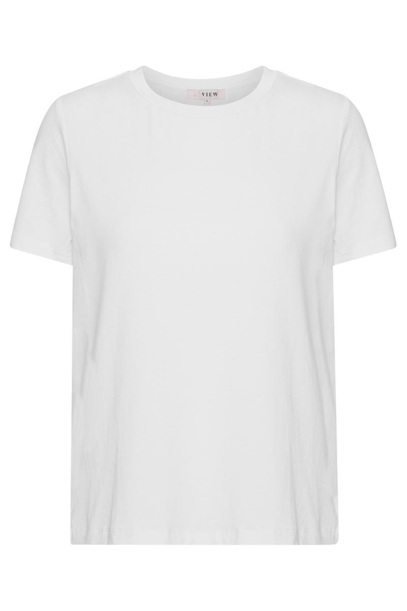 A View   T Shirt   Stabil Top S S   White fra A-view