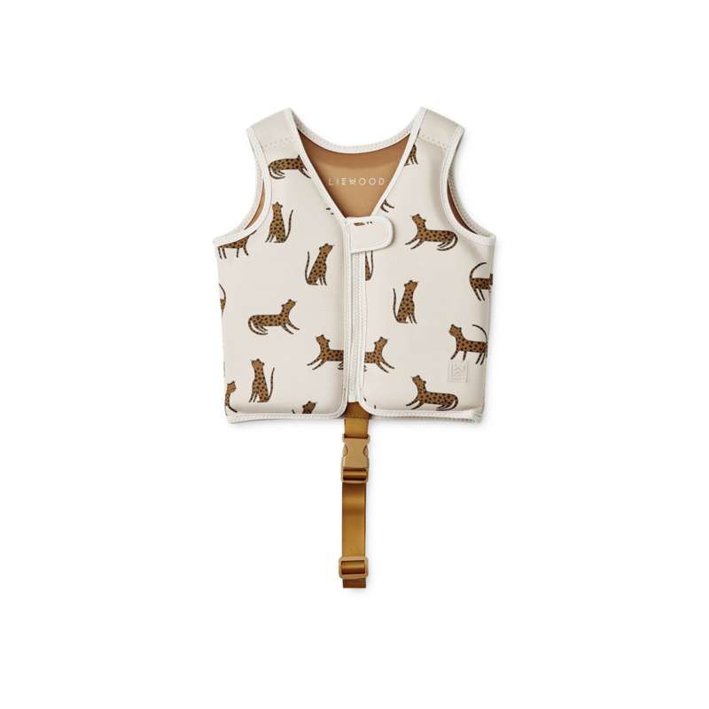 Dove Badevest   Leopard Sandy fra Liewood