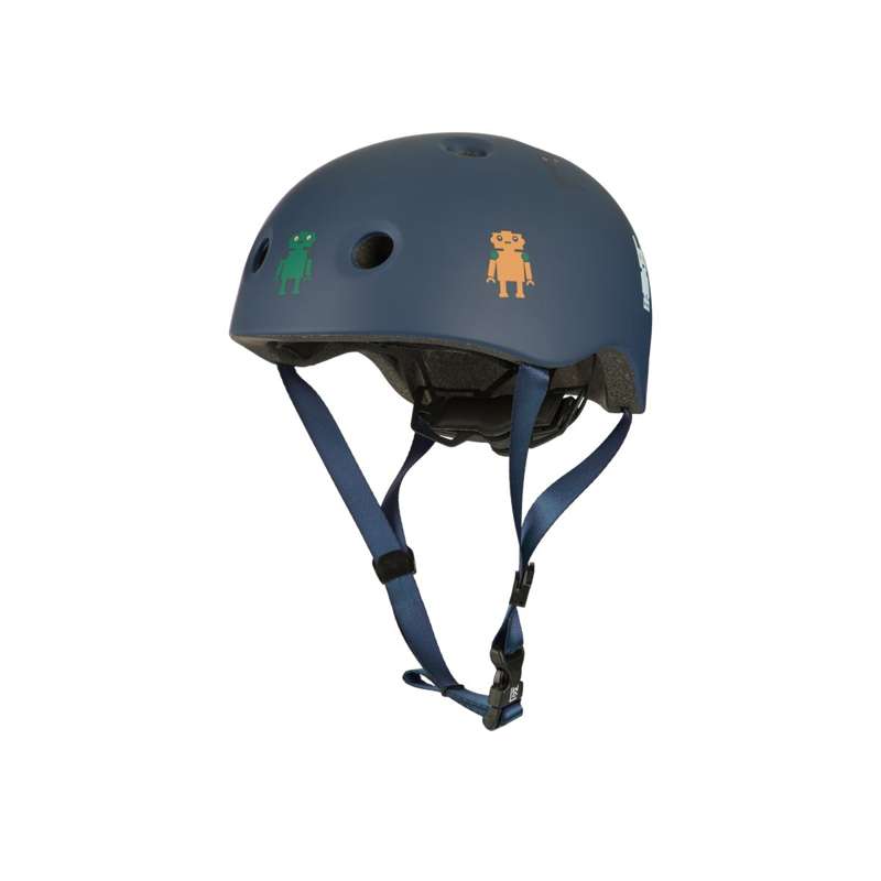 Hilary Bike Helmet   Robots Indigo Blue fra Liewood
