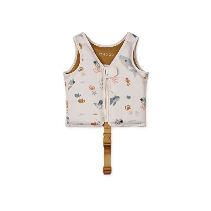 Dove Badevest   Sea Creature Sandy fra Liewood
