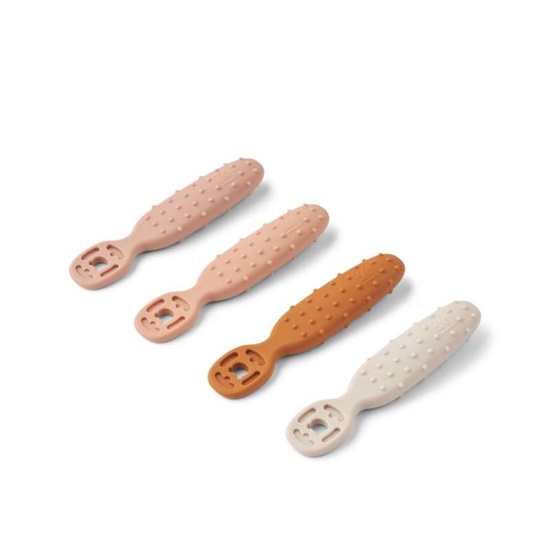 Caelia Baby Læringsskeer   4 Pak   Pale Tuscany Multi Mix fra Liewood