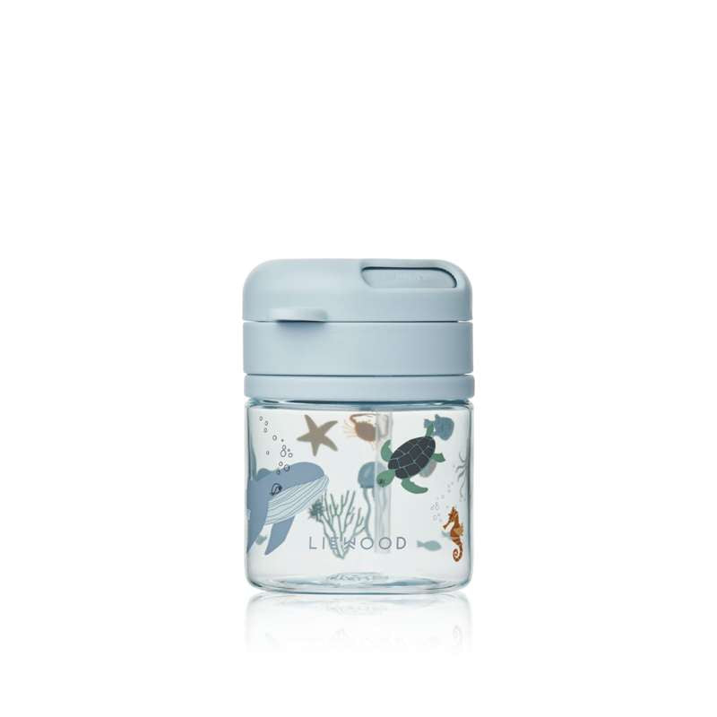 Pavia Tritan Sugerørskop   280ml   Sea Creature Sandy fra Liewood