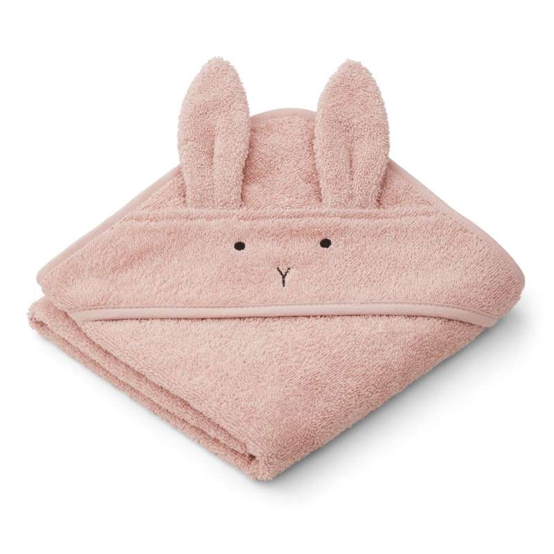 Albert Badehåndklæde M. Hætte   Baby   Rabbit   Rose fra Liewood