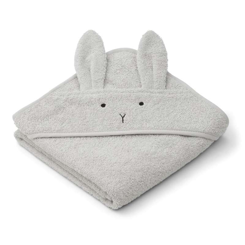 Albert Badehåndklæde M. Hætte   Baby   Rabbit   Dumbo Grey fra Liewood