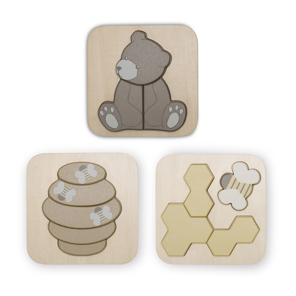Toby Puslespil 3 Pack   Bear fra That's Mine