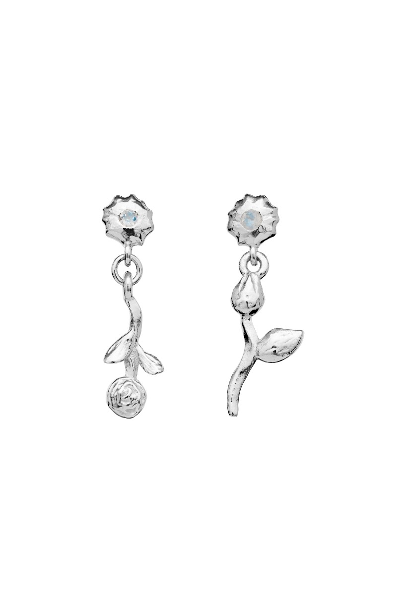 øreringe   Amaria Earrings   Sølv fra Maanesten