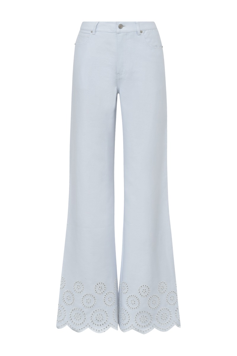Jeans   Amarillo Scallop G   White fra Global Funk