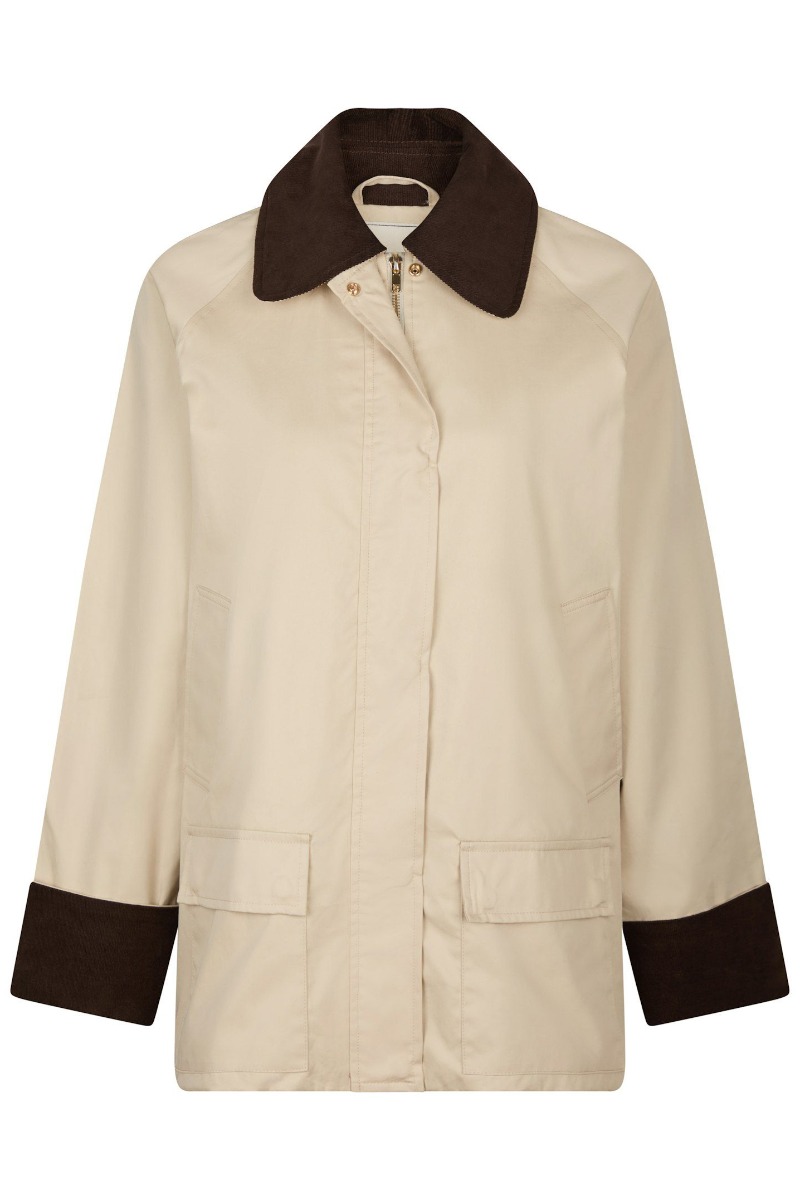Jakke   Anastacia Cord Jacket   Ivory fra Neo Noir