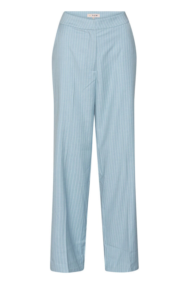 A View Annali Pants Stripe Blue 100 Light Blue White Stripe fra A-view