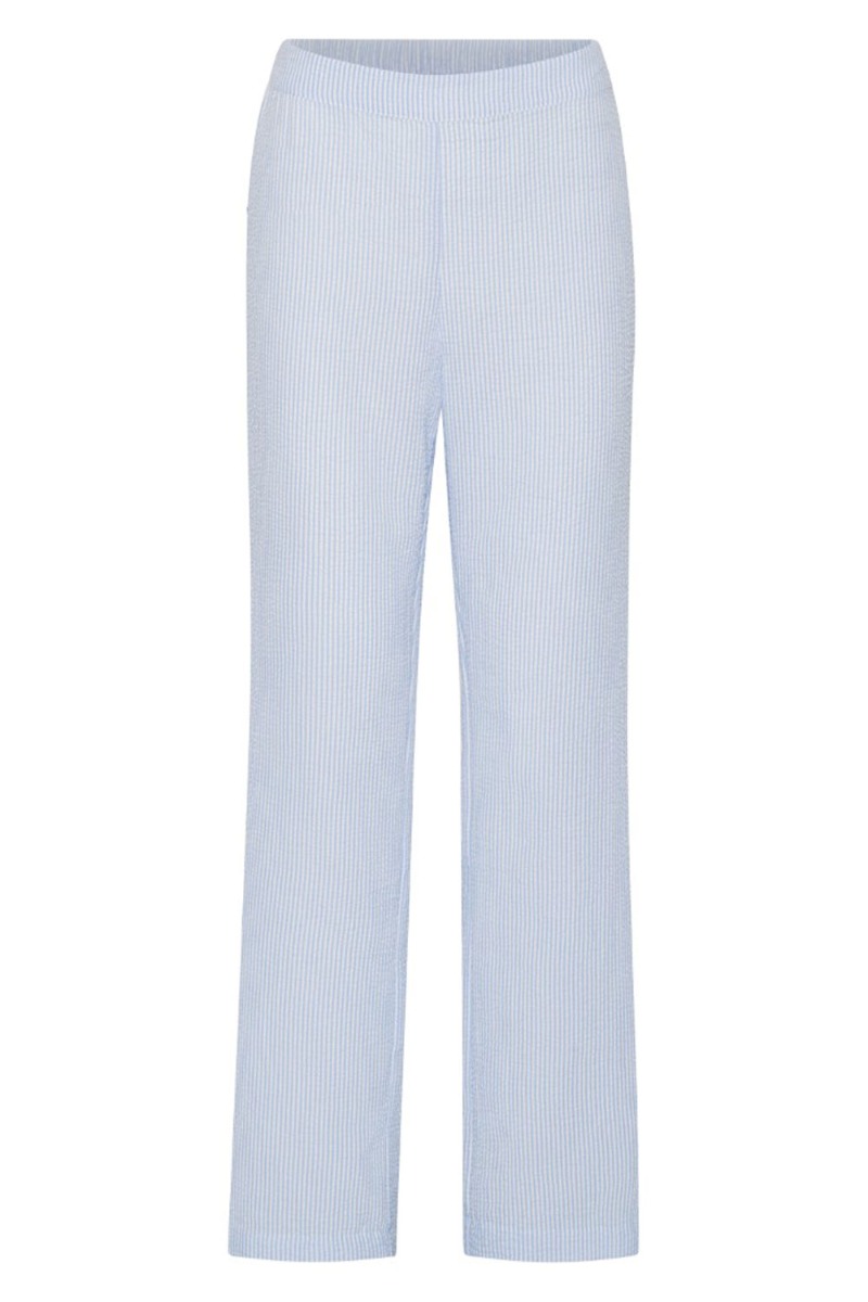 A View   Bukser   Sonja Pant   Blue White fra A-view