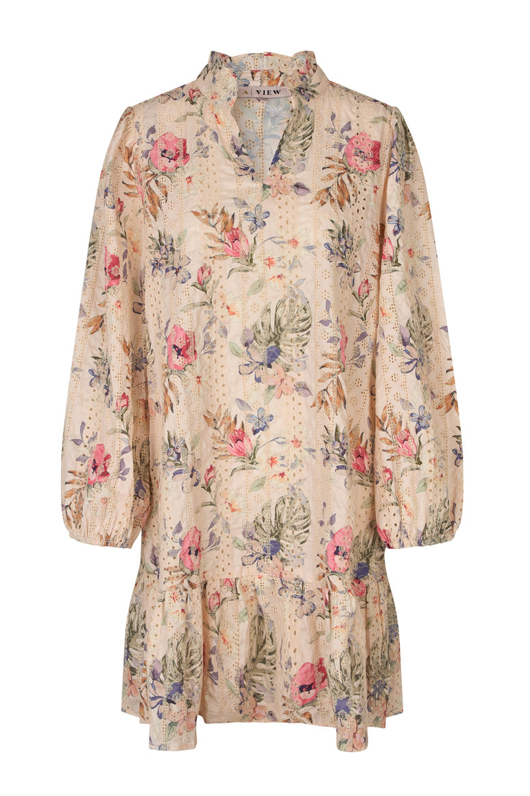 A View   Kjole   Grete Dress   Sand Dusty Green (levering Midt April) fra A-view