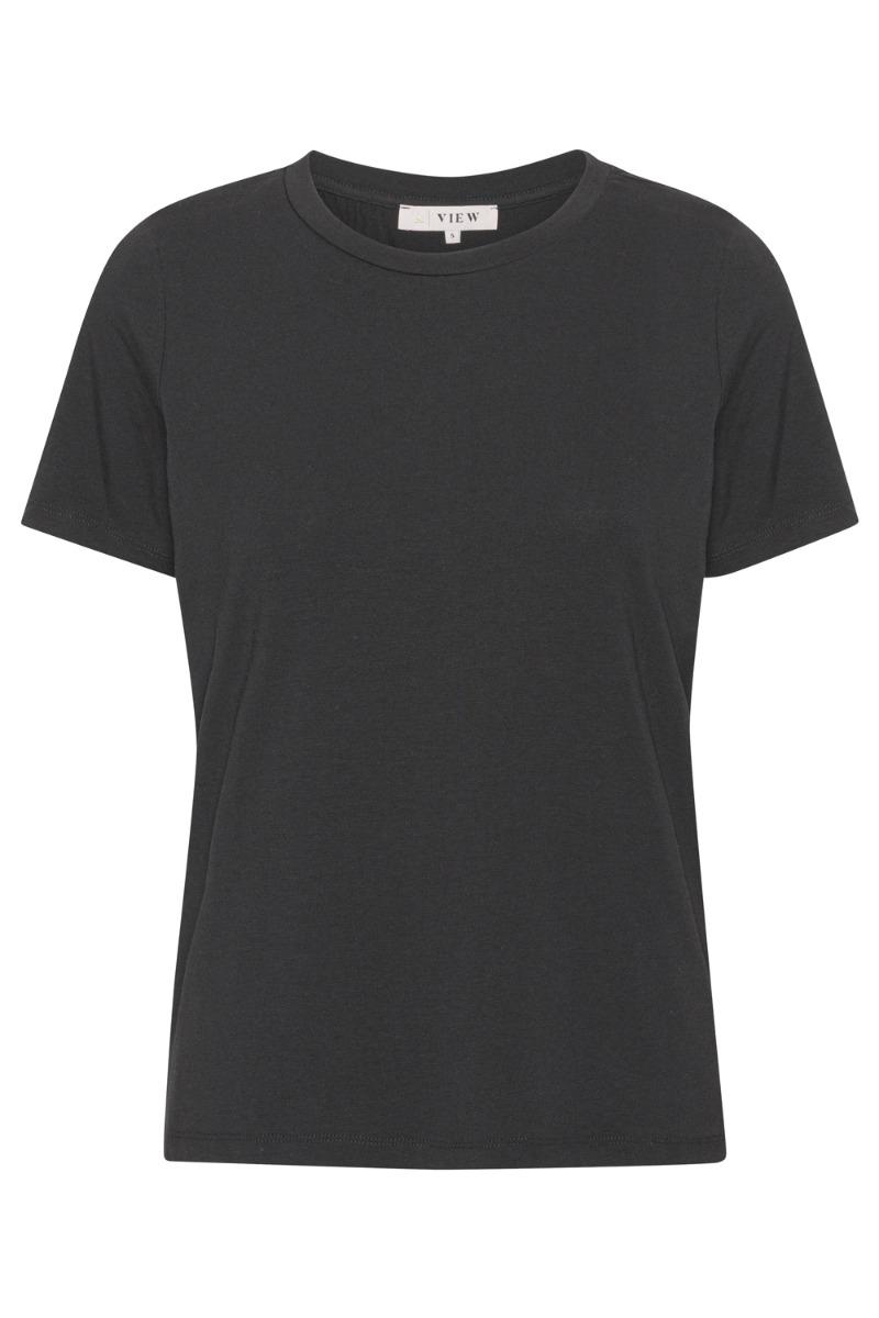 A View   T Shirt   Stabil Top S S   Black fra A-view