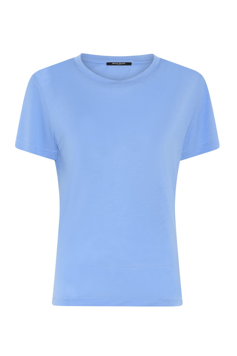 T Shirt   Women Katkabb Ss T Shirt   Cornflower Blue fra Bruuns Bazaar