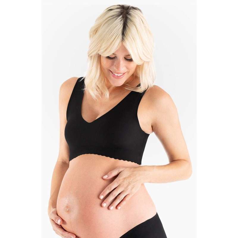 Anti V Neck Bra   Sort fra Belly Bandit