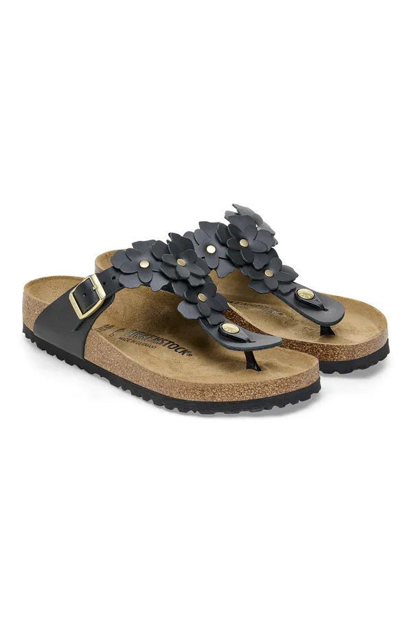 Sandal   Gizeh Flowers Le   Black fra Birkenstock