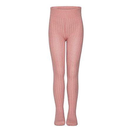 Rib Strømpebukser Rosa fra Birkholm