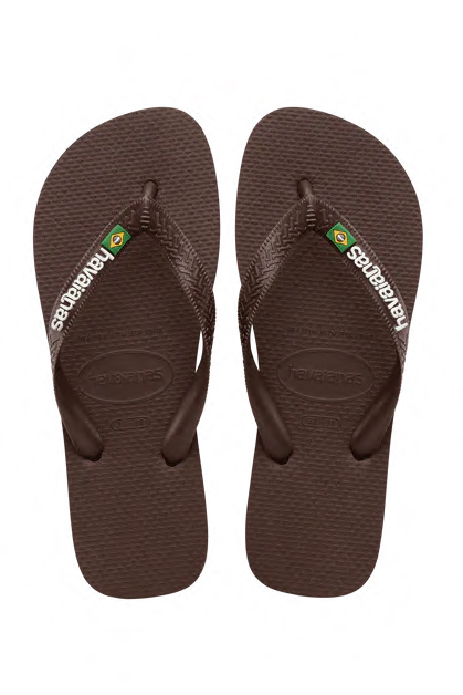 Sandal   Brasil Logo   D. Brown White fra Havaianas