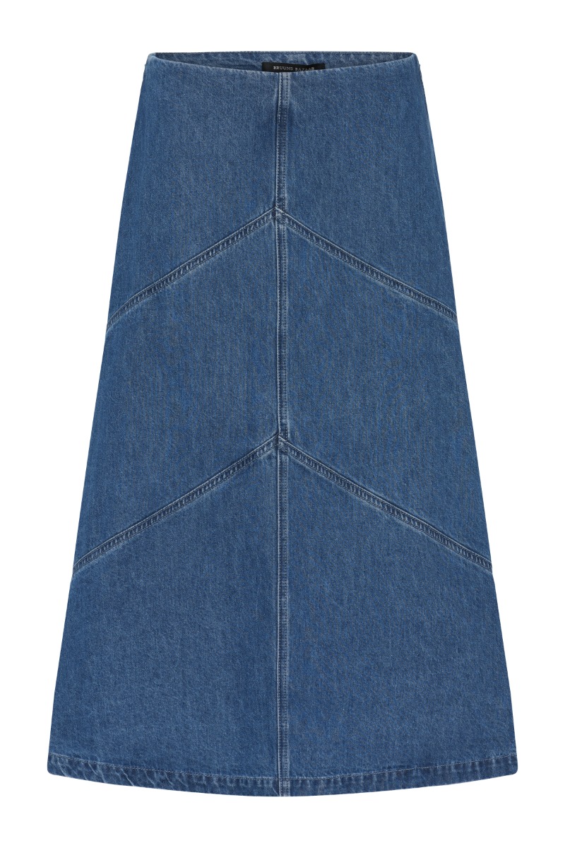 Nederdel   Women Canabbeleen Skirt   Dark Blue Denim fra Bruuns Bazaar