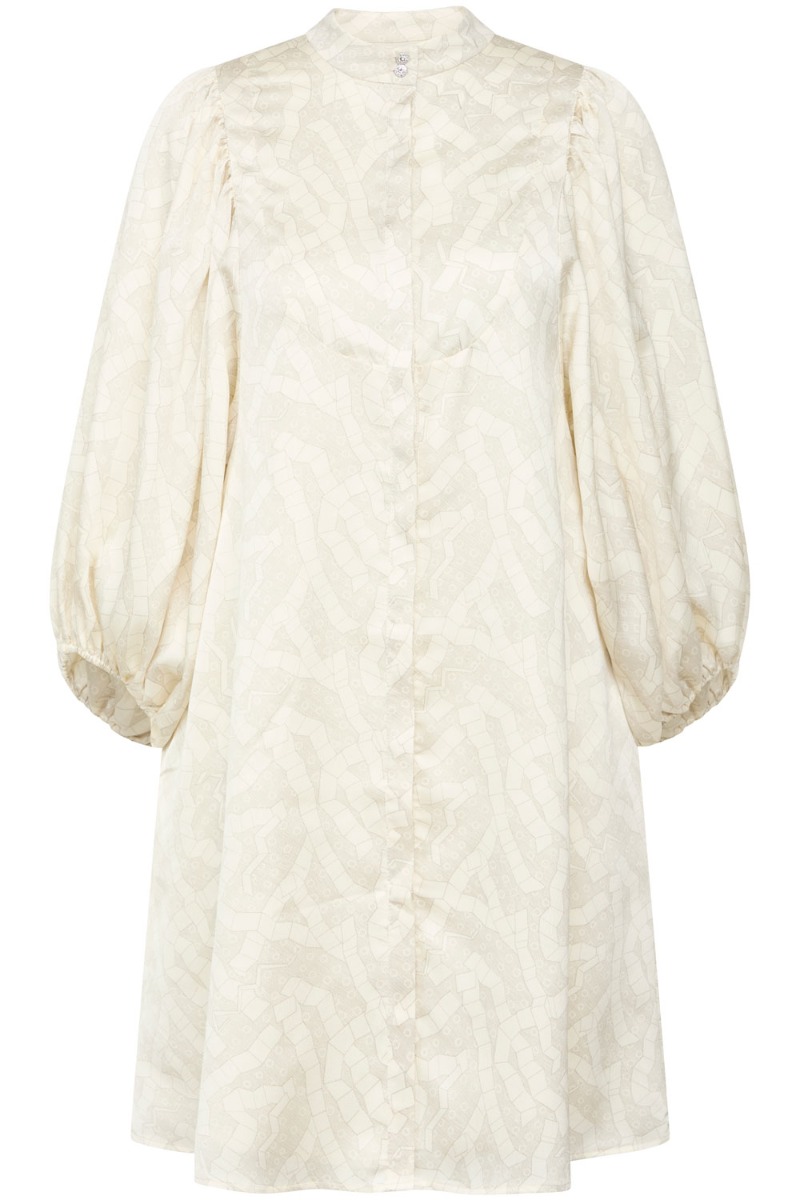 Kjole   Acacia Sarias Dress   Light Square Print fra Bruuns Bazaar