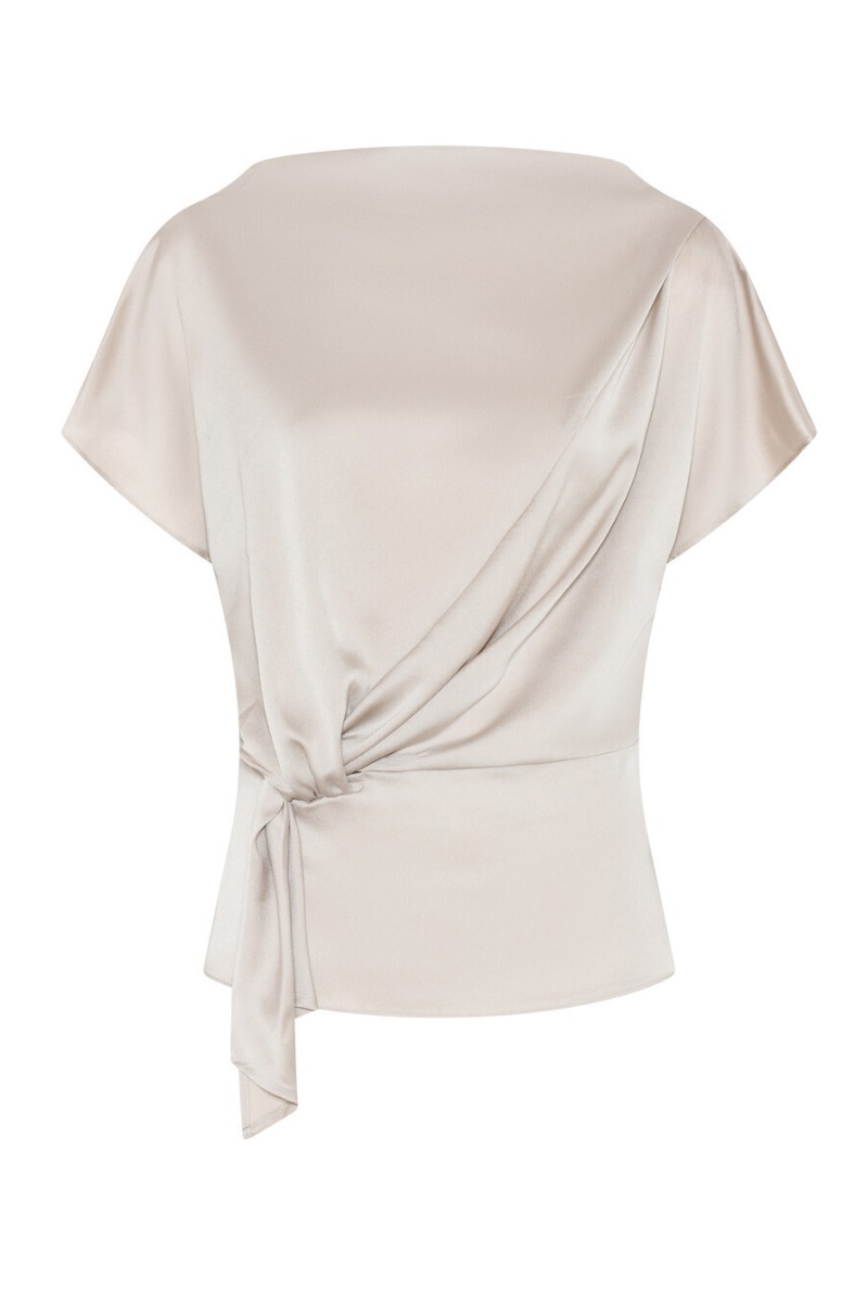 Bluse   Women Acaciabbtinja Blouse   Silver Cloud fra Bruuns Bazaar