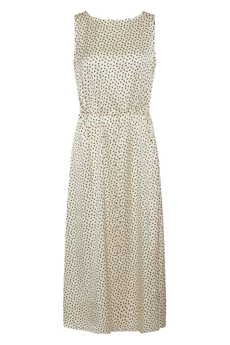 Kjole   Acaciabb Karola Dress   Cream Black Dot Print fra Bruuns Bazaar