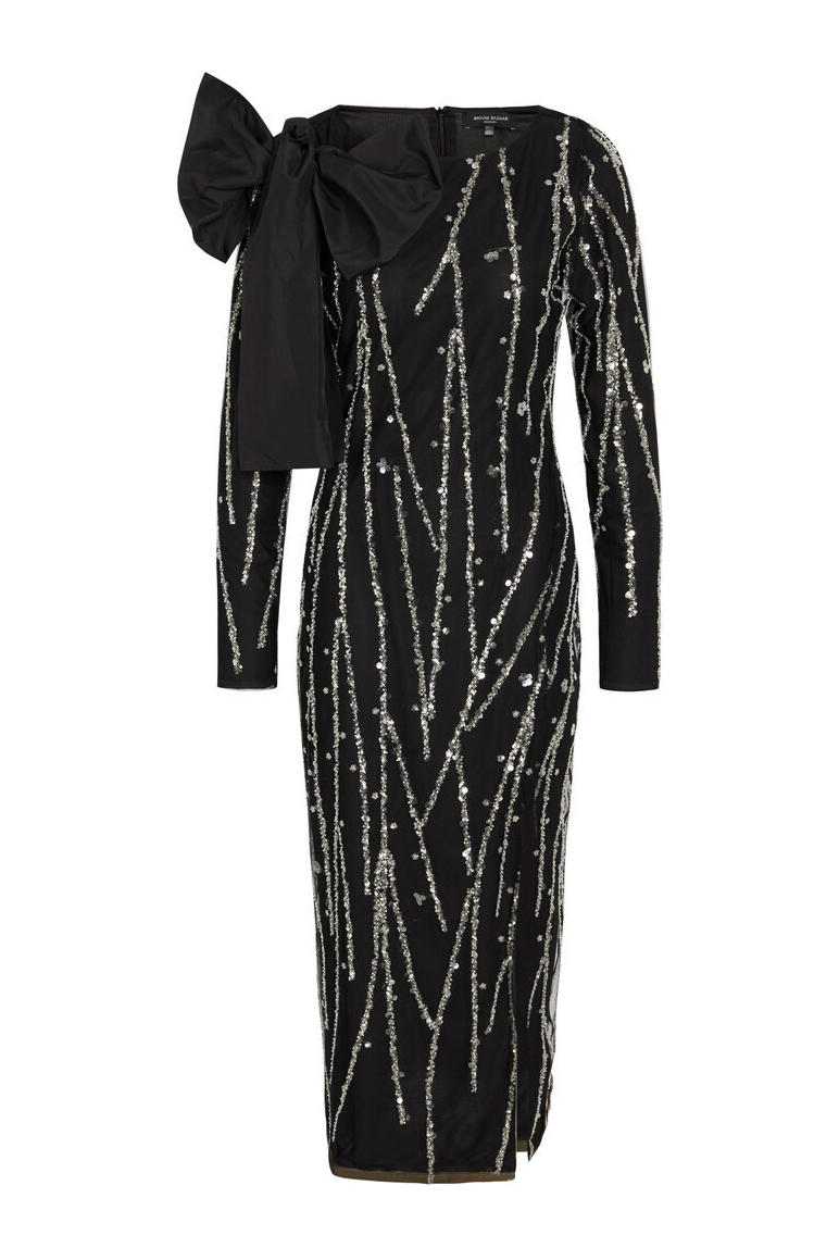 Kjole   Daffibb Keiras Dress   Black Silver fra Bruuns Bazaar