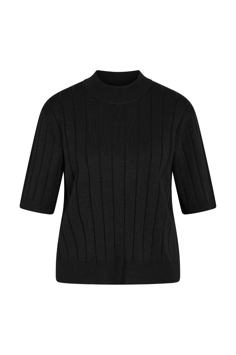 T Shirt   Anemonebbglady Knit   Black fra Bruuns Bazaar