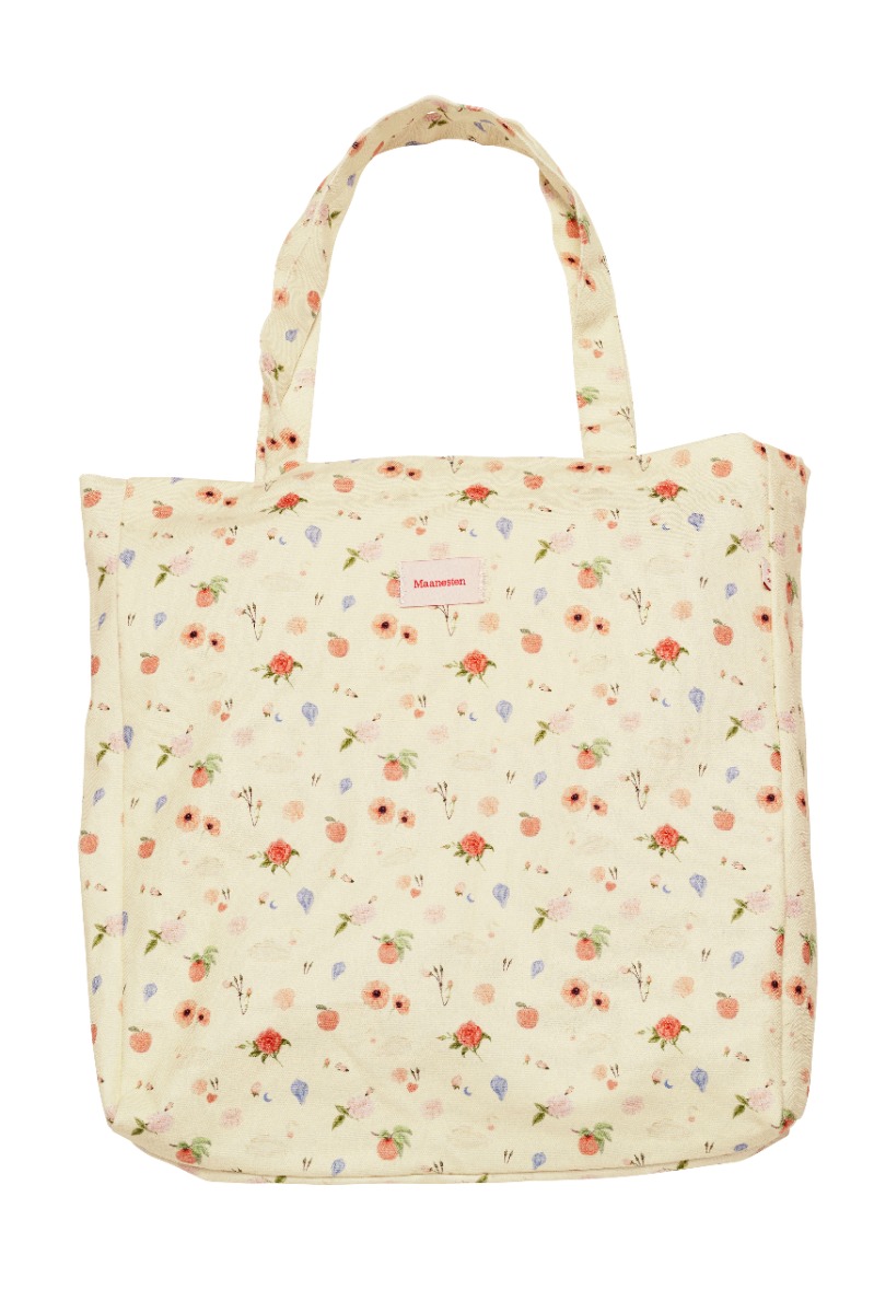Taske   Canvas Totebag   Roses And Shells fra Maanesten