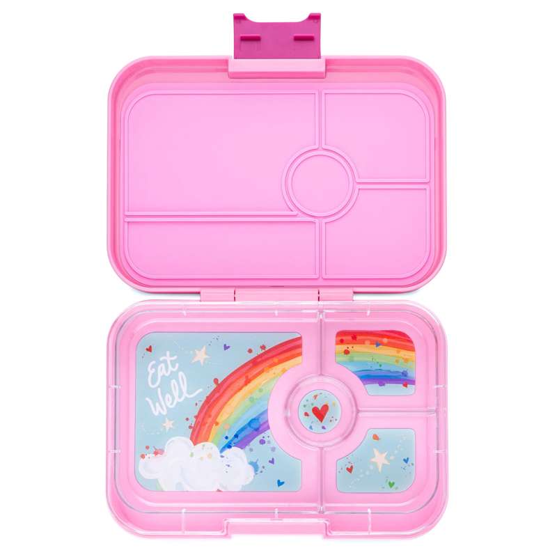 Madkasse   Tapas Xl   4 Rum   Capri Pink Rainbow fra Yumbox