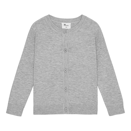 Strik Cardigan Meleret Grå fra Birkholm