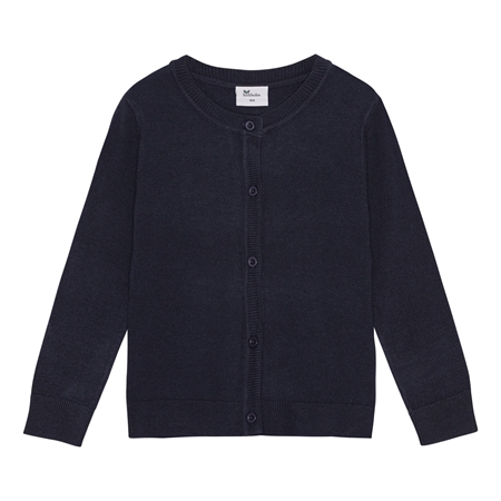 Strik Cardigan Navy Blå fra Birkholm