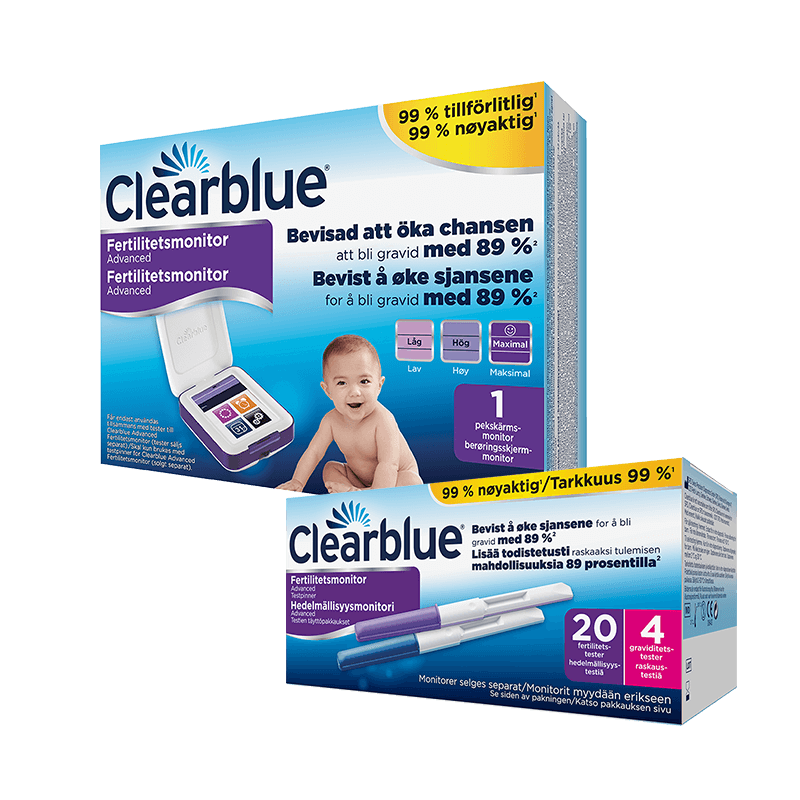 Clearblue Advanced Fertilitetsmonitor Med Testpenne fra Babyplan