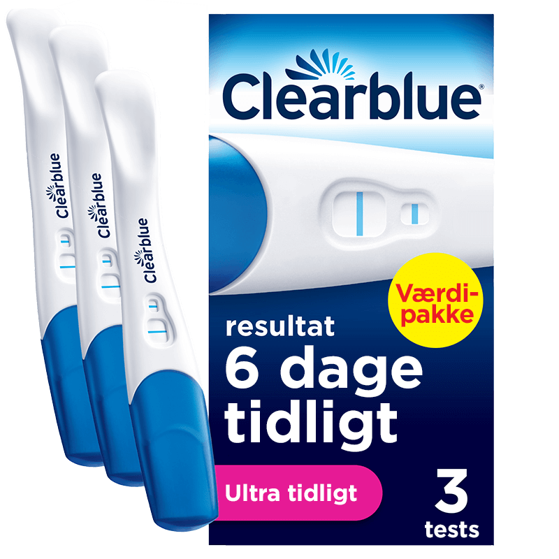 Clearblue Ultra Tidligt Graviditetstest 3 Stk fra Babyplan
