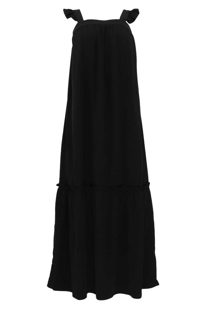 Kjole Lulu Dress Solid 01 Black fra Continue