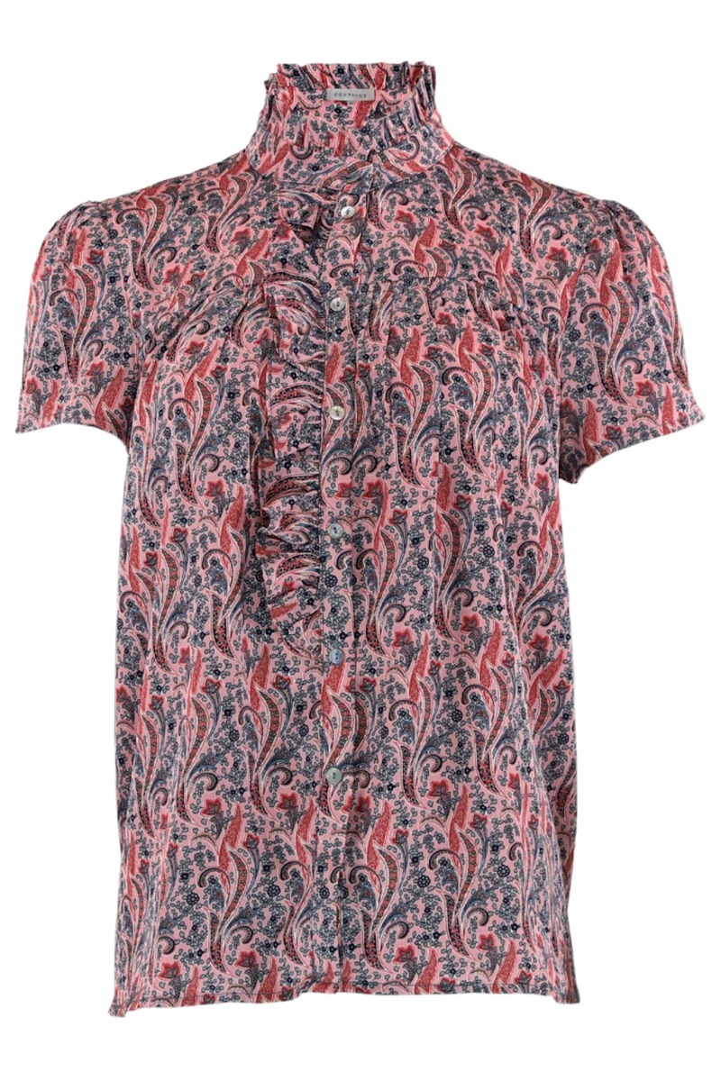 Top Malika Paisley Ss Rose Paisley fra Continue