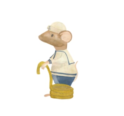 Wallsticker Darwin The Sailor   White fra That's Mine