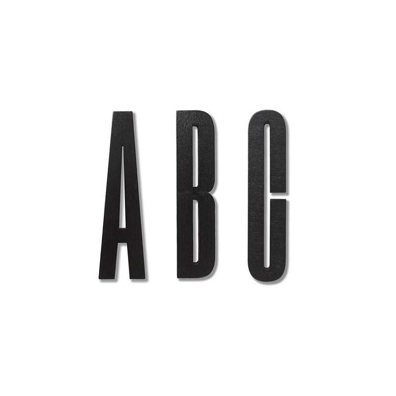 Bogstaver     Sort fra Design Letters