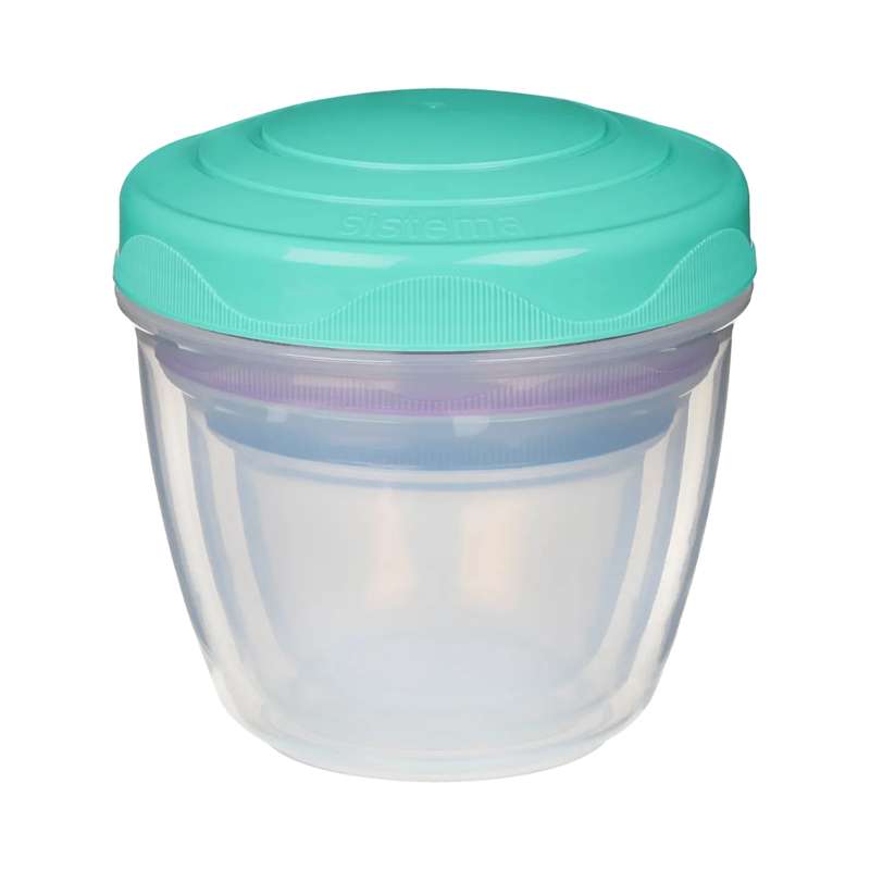 Snackboks   Stack N' Nest To Go   3 Pak   Mint Lilla Blå fra Sistema