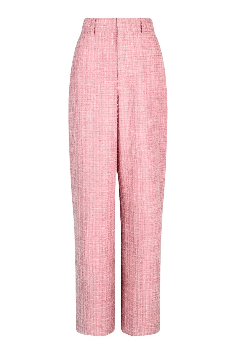 Bukser   Emmett Glitz Boucle Pants   Light Pink fra Neo Noir