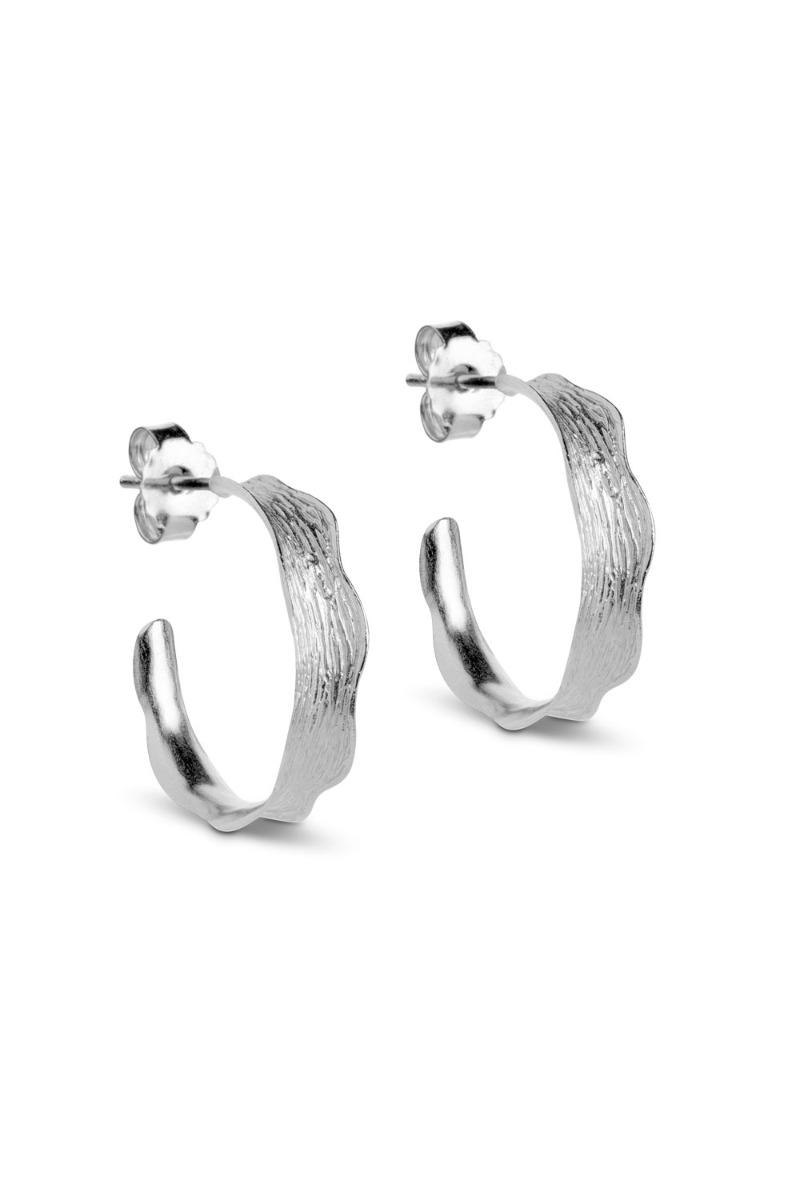øreringe   Ane Small Hoops   Sølv fra Enamel