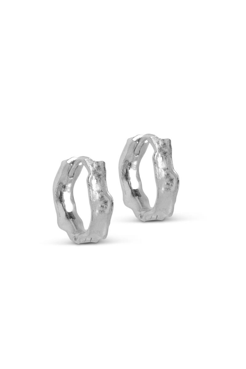 øreringe Everly Hoops Sølv fra Enamel