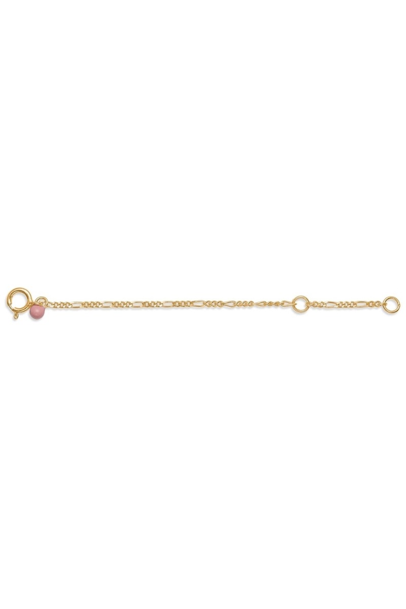 Ankelkæde Forlænger   Anklet Extender, Figaro   Gold fra Enamel