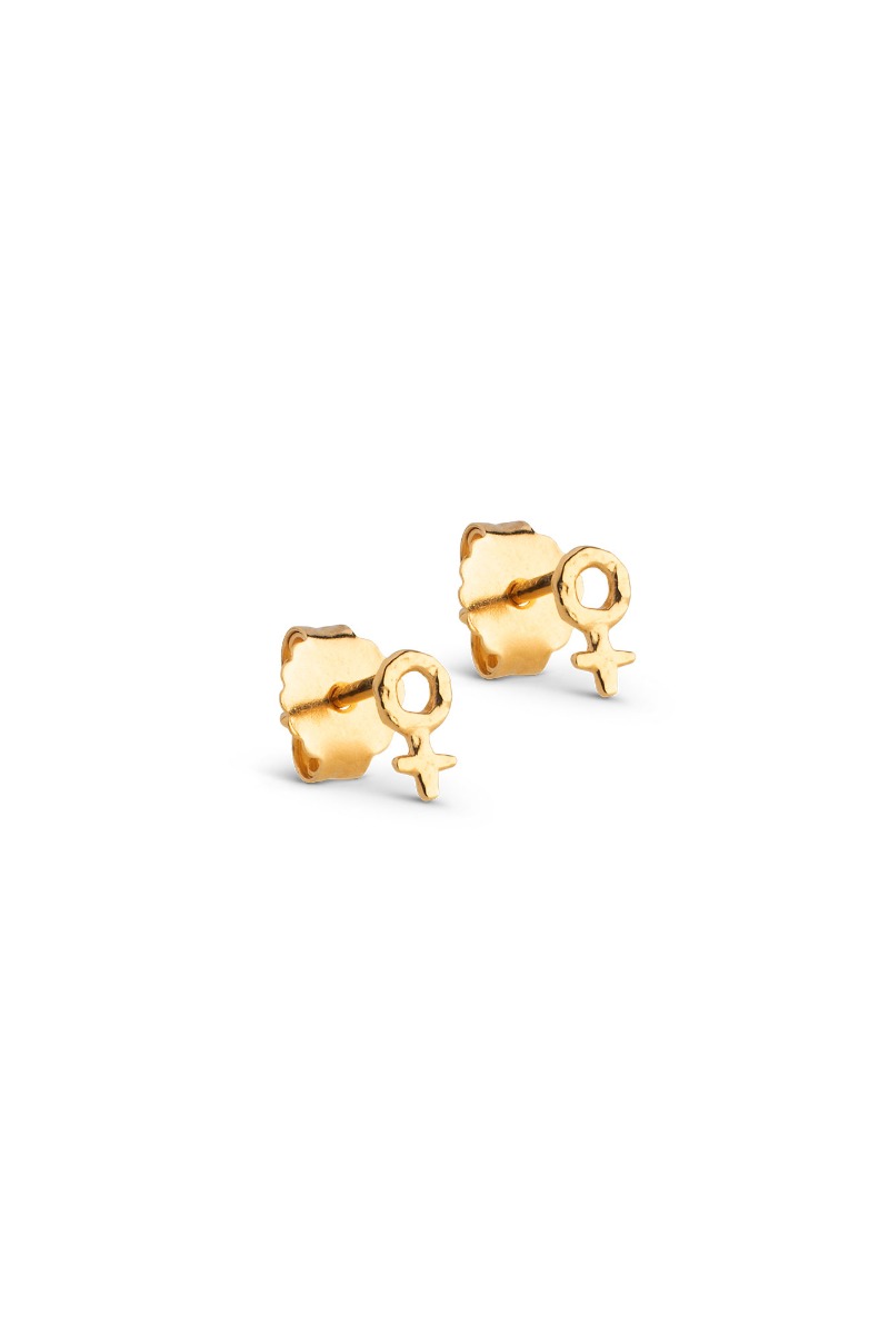 øreringe Studs Feminine Power Gold fra Enamel