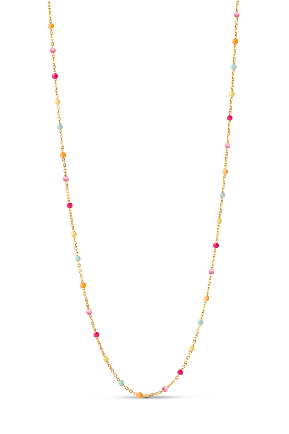 Halskæde Lola Necklace Rainbow Gold fra Enamel