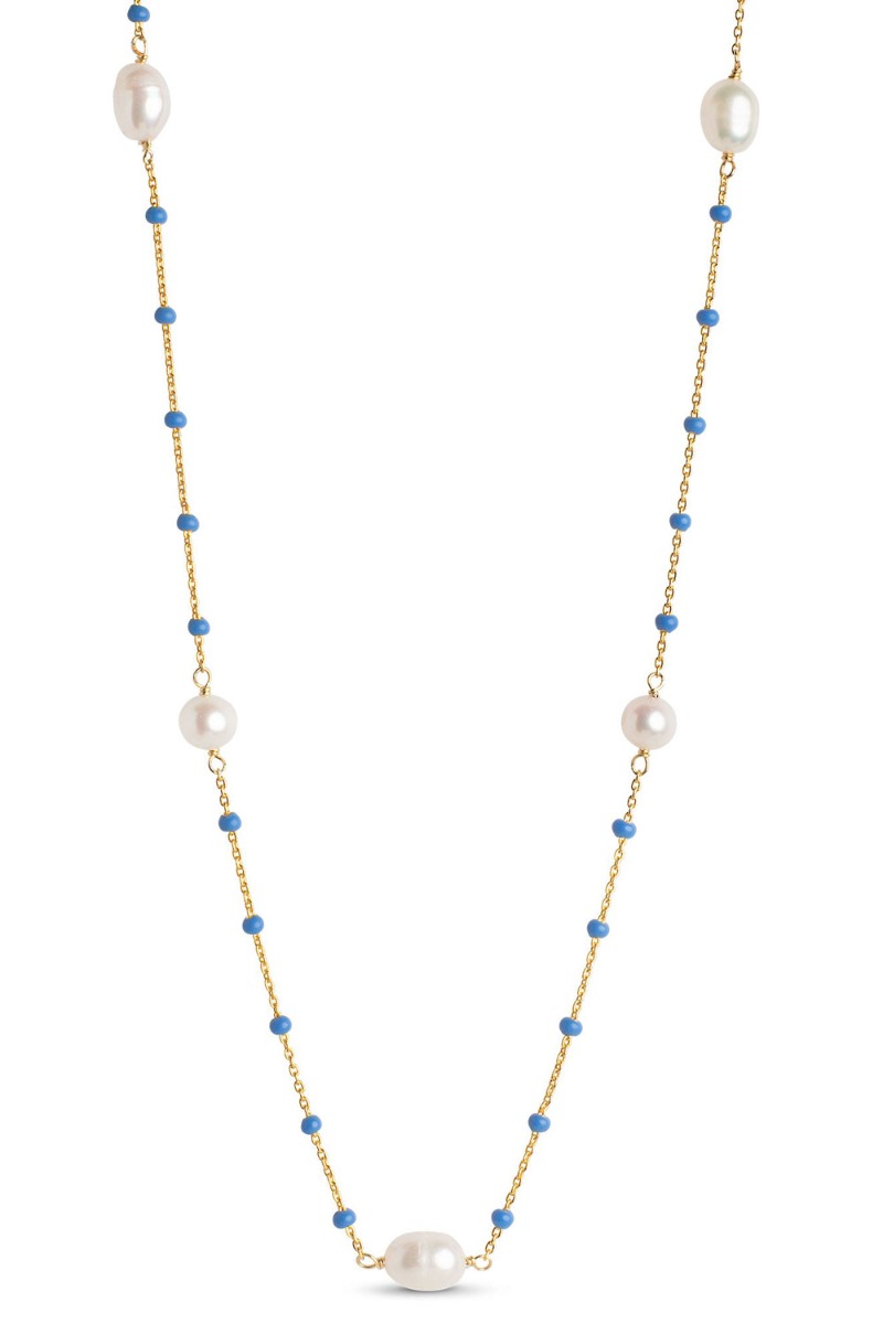Halskæde   Necklace, Lola Perlita   Cornflower fra Enamel