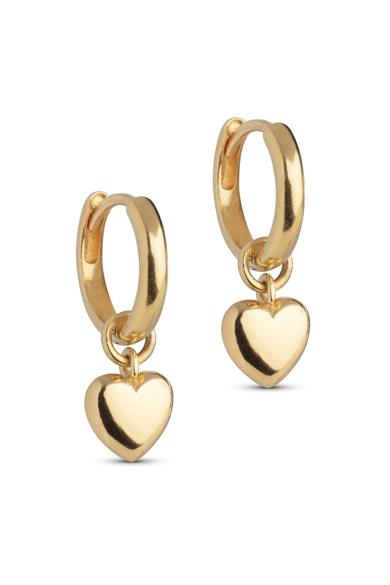øreringe   Amore Hoops   Guld fra Enamel