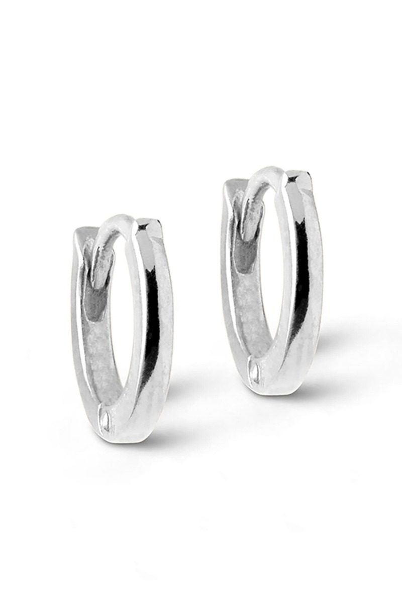 øreringe   Classic Hoops 6 Mm   Silver fra Enamel