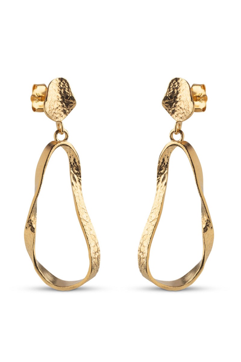 øreringe   Aloma Small Earring   Gold fra Enamel