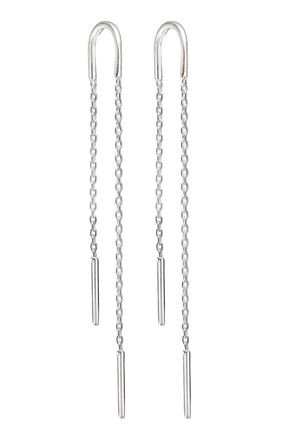 øreringe   Hoop Chain   Silver fra Enamel