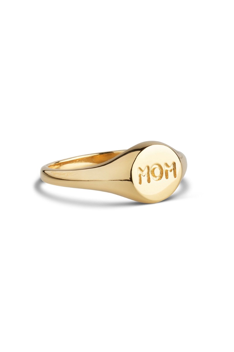 Ring   Mom Signet Ring   Gold fra Enamel